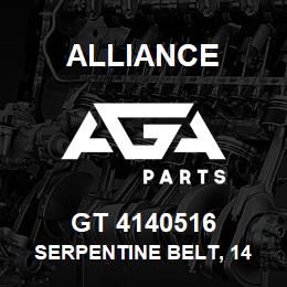 GT 4140516 Alliance SERPENTINE BELT, 14 RIB 1-15/16 X 52-1/8 | AGA Parts