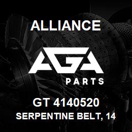 GT 4140520 Alliance SERPENTINE BELT, 14 RIB, 1-15/16 X 53-1/8 | AGA Parts