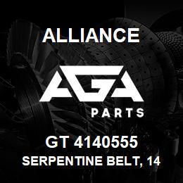 GT 4140555 Alliance SERPENTINE BELT, 14 RIB, 1-15/16 X 56 IN. | AGA Parts