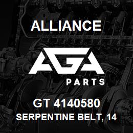 GT 4140580 Alliance SERPENTINE BELT, 14 RIB X 58 | AGA Parts