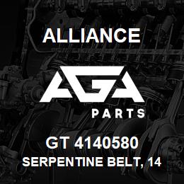 GT 4140580 Alliance SERPENTINE BELT, 14 RIB X 58 | AGA Parts