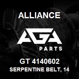 GT 4140602 Alliance SERPENTINE BELT, 14 RIB, 1-15/16 X 60-7/8 | AGA Parts