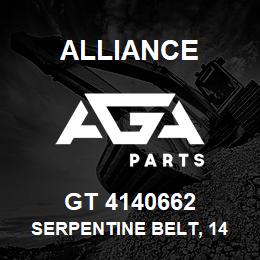 GT 4140662 Alliance SERPENTINE BELT, 14 RIB, 1-15/16 X 66-3/4 | AGA Parts