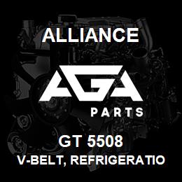GT 5508 Alliance V-BELT, REFRIGERATION, OUTSIDE CIRCUMFERENCE (IN)-59, SECTION-3V, TOP WIDTH (IN)-0.38 | AGA Parts
