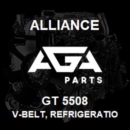 GT 5508 Alliance V-BELT, REFRIGERATION, OUTSIDE CIRCUMFERENCE (IN)-59, SECTION-3V, TOP WIDTH (IN)-0.38 | AGA Parts
