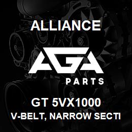GT 5VX1000 Alliance V-BELT, NARROW SECTION MOLDED NOTCH, 5VX 5/8 X 100 IN. | AGA Parts