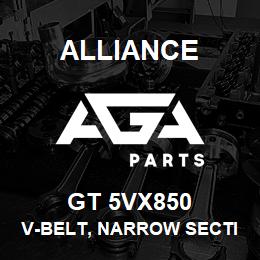 GT 5VX850 Alliance V-BELT, NARROW SECTION MOLDED NOTCH, 5VX 5/8 X 85 IN. | AGA Parts