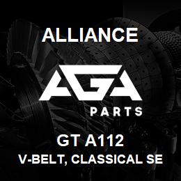 GT A112 Alliance V-BELT, CLASSICAL SECTION WRAPPED, A 1/2 X 114 IN. | AGA Parts