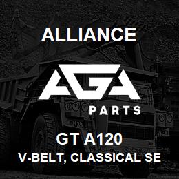 GT A120 Alliance V-BELT, CLASSICAL SECTION WRAPPED, A 1/2 X 122 IN. | AGA Parts