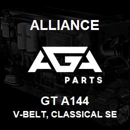 GT A144 Alliance V-BELT, CLASSICAL SECTION WRAPPED, A 1/2 X 146 IN. | AGA Parts