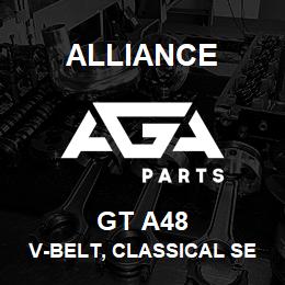 GT A48 Alliance V-BELT, CLASSICAL SECTION WRAPPED, SECTION A, 1/2 X 50 IN. | AGA Parts