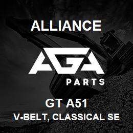 GT A51 Alliance V-BELT, CLASSICAL SECTION WRAPPED, A 1/2 X 53 IN. | AGA Parts