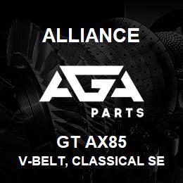 GT AX85 Alliance V-BELT, CLASSICAL SECTION MOLDED NOTCH, AX 1/2 X 87 IN. | AGA Parts