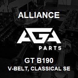 GT B190 Alliance V-BELT, CLASSICAL SECTION WRAPPED, B 21/32 X 193 IN. | AGA Parts