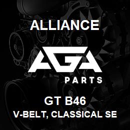 GT B46 Alliance V-BELT, CLASSICAL SECTION WRAPPED, B 21/32 X 49 IN. | AGA Parts