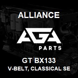 GT BX133 Alliance V-BELT, CLASSICAL SECTION MOLDED NOTCH, BX 21/32 X 136 IN. | AGA Parts