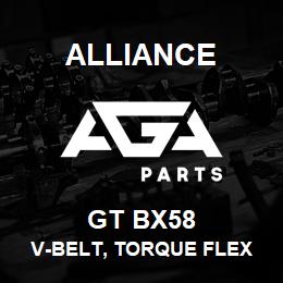 GT BX58 Alliance V-BELT, TORQUE FLEX | AGA Parts