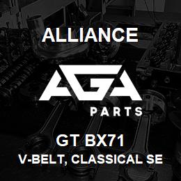 GT BX71 Alliance V-BELT, CLASSICAL SECTION MOLDED NOTCH, BX 21/32 X 74 IN. | AGA Parts