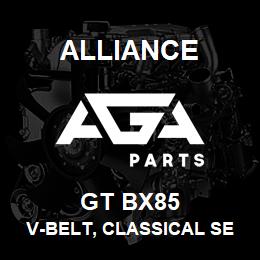 GT BX85 Alliance V-BELT, CLASSICAL SECTION MOLDED NOTCH, BX 21/32 X 88 IN. | AGA Parts
