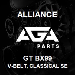 GT BX99 Alliance V-BELT, CLASSICAL SECTION MOLDED NOTCH, BX 21/32 X 102 IN. | AGA Parts