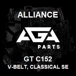 GT C152 Alliance V-BELT, CLASSICAL SECTION WRAPPED, C 7/8 X 156-3/4 | AGA Parts