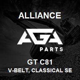 GT C81 Alliance V-BELT, CLASSICAL SECTION WRAPPED, C 7/8 X 85 IN. | AGA Parts