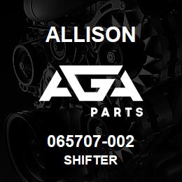 065707-002 Allison SHIFTER | AGA Parts