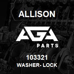 103321 Allison WASHER- LOCK | AGA Parts