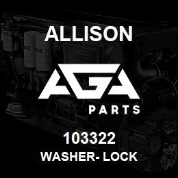 103322 Allison WASHER- LOCK | AGA Parts