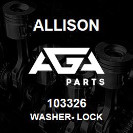 103326 Allison WASHER- LOCK | AGA Parts