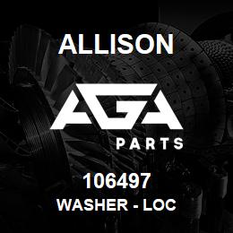 106497 Allison WASHER - LOC | AGA Parts