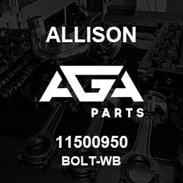 11500950 Allison BOLT-WB | AGA Parts