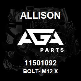 11501092 Allison BOLT- M12 X | AGA Parts