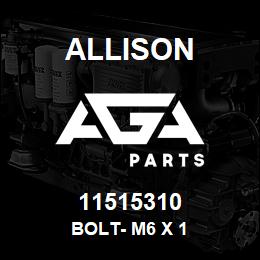 11515310 Allison BOLT- M6 X 1 | AGA Parts