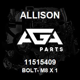 11515409 Allison BOLT- M8 X 1 | AGA Parts