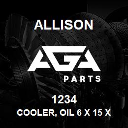 1234 Allison COOLER, OIL 6 x 15 x 1-1/2 | AGA Parts