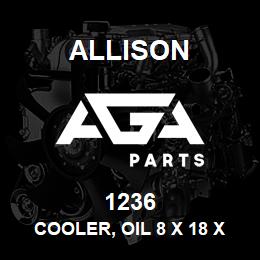 1236 Allison COOLER, OIL 8 x 18 x 1-1/2 | AGA Parts