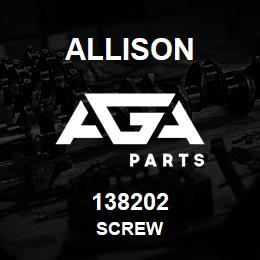 138202 Allison SCREW | AGA Parts