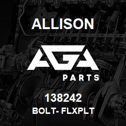 138242 Allison BOLT- FLXPLT | AGA Parts