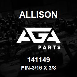 141149 Allison PIN-3/16 X 3/8 | AGA Parts