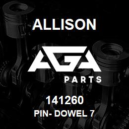141260 Allison PIN- DOWEL 7 | AGA Parts