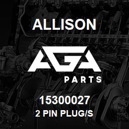 15300027 Allison 2 PIN PLUG/S | AGA Parts
