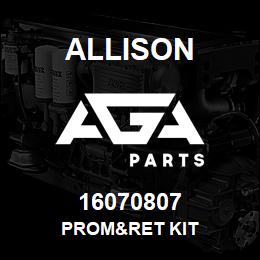 16070807 Allison PROM&RET KIT | AGA Parts