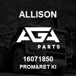 16071850 Allison PROM&RET KI | AGA Parts