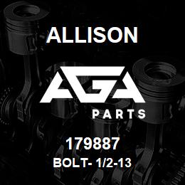 179887 Allison BOLT- 1/2-13 | AGA Parts