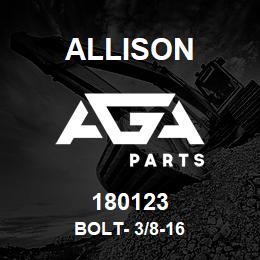 180123 Allison BOLT- 3/8-16 | AGA Parts