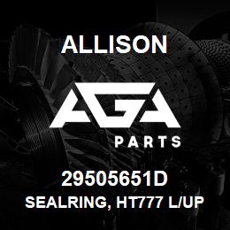 29505651D Allison SEALRING, HT777 L/UP PIST. | AGA Parts