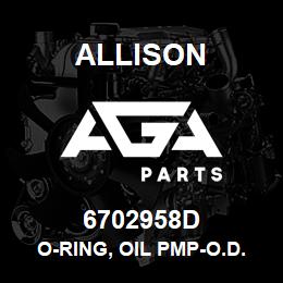 6702958D Allison O-RING, OIL PMP-O.D. | AGA Parts