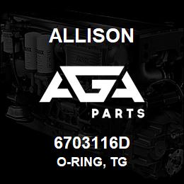 6703116D Allison O-RING, TG | AGA Parts