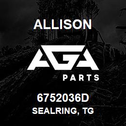 6752036D Allison SEALRING, TG | AGA Parts